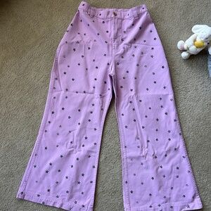 Big Bud Press bell bottoms lavender with stars size M unisex